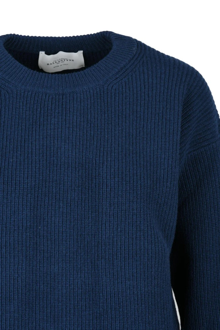 Ballantyne Ribbed Sweater - Blue