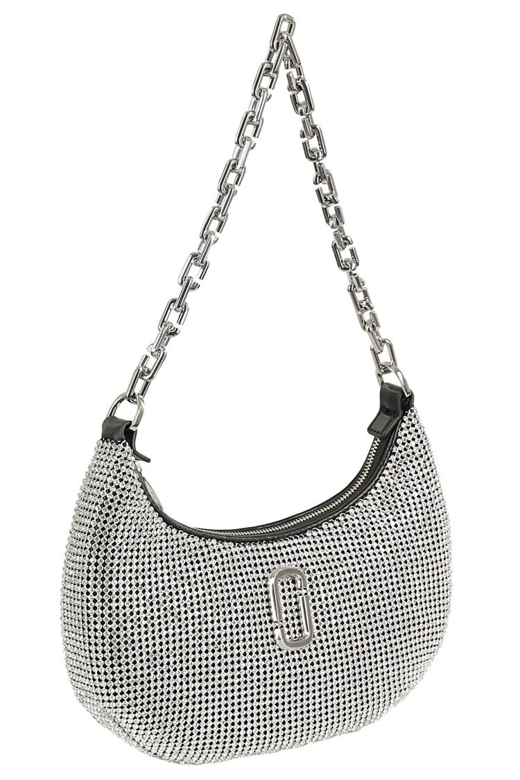 Marc Jacobs Crescent-Shaped Small Curve Bag With Rhinestone Embellishment
