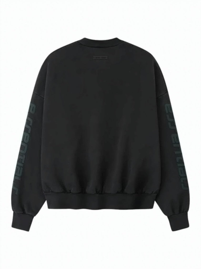 Fear Of God Black Long Sleeve Sweatshirt With Tonal Branding