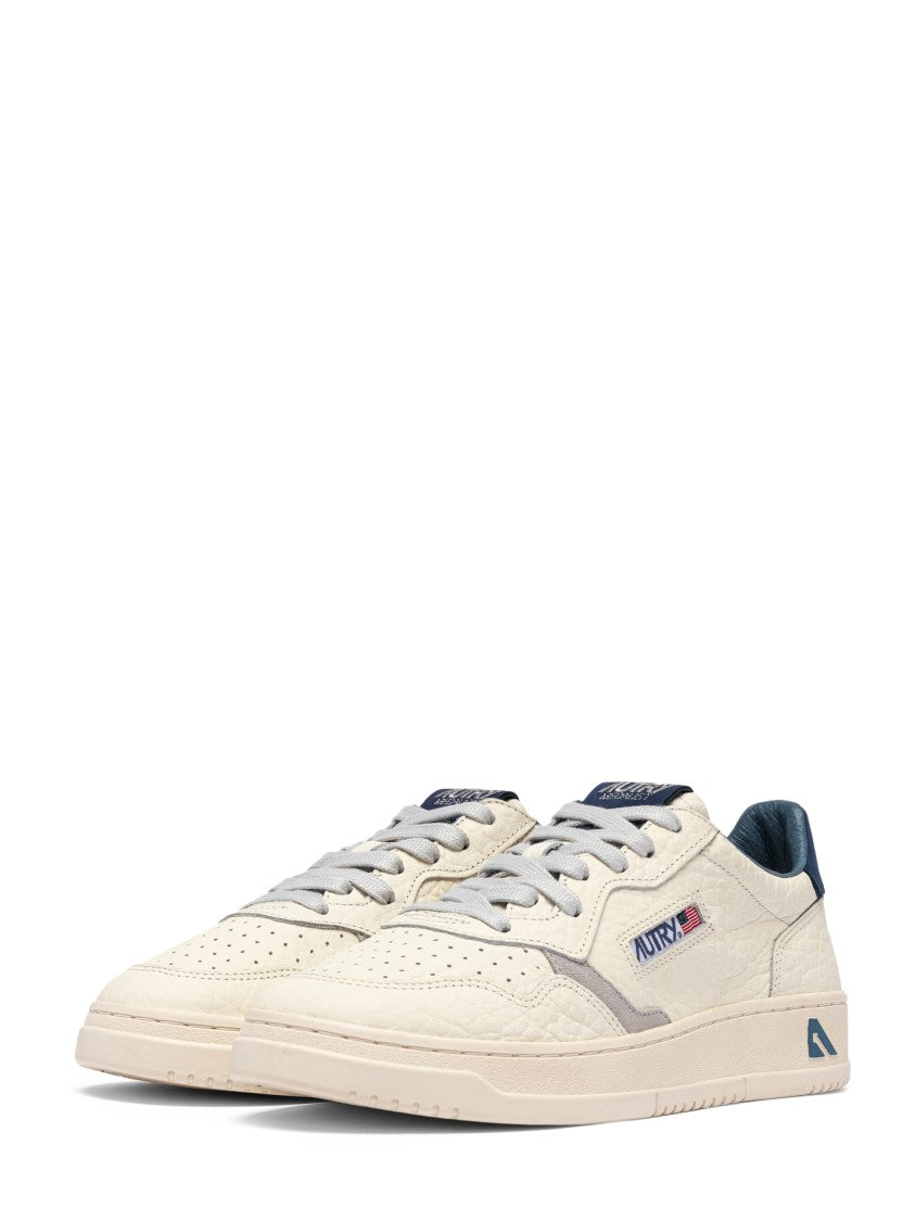 Autry Low-Top Sneakers With Textured Leather And Suede Accents
