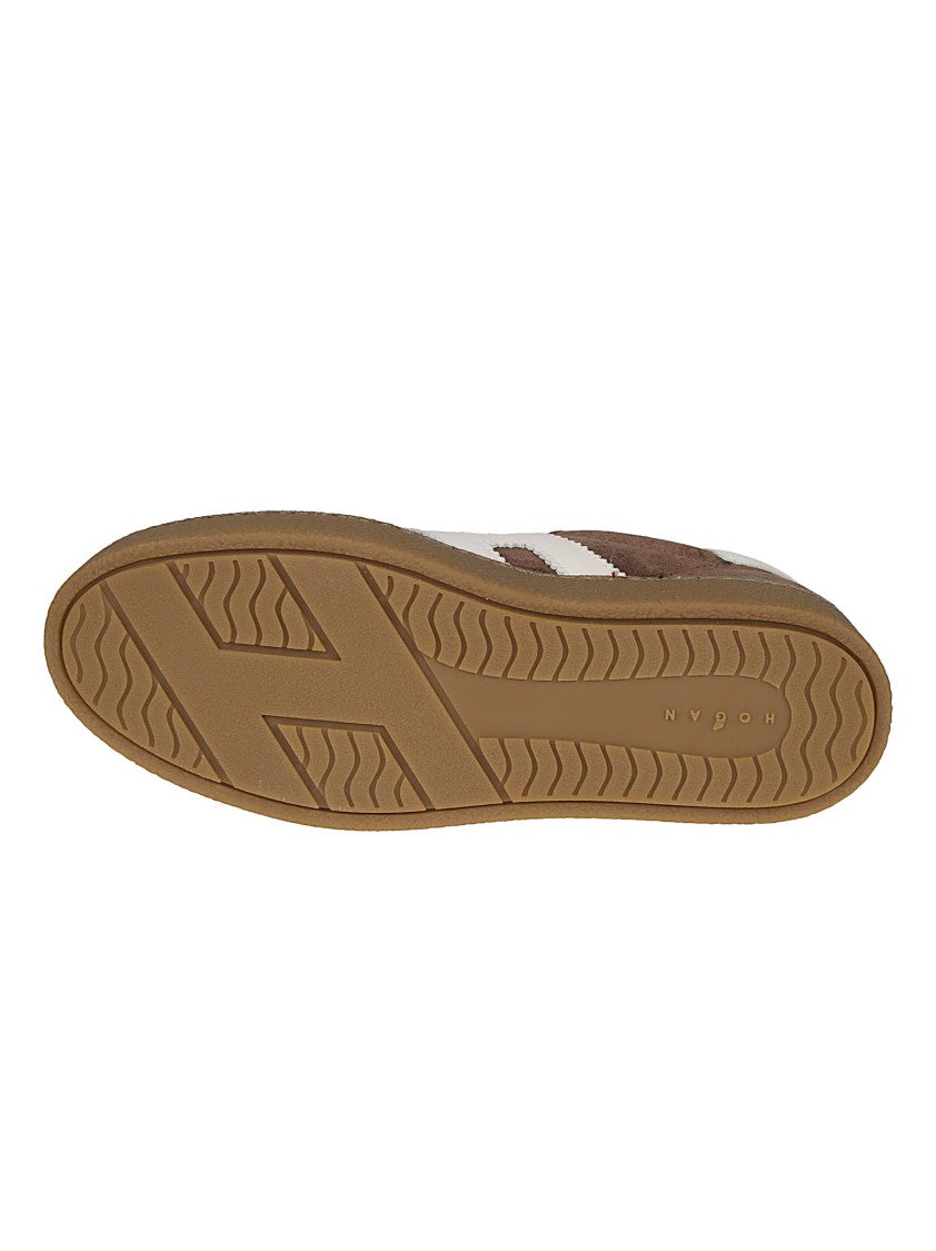 Hogan Brown H698 Suede Sneakers