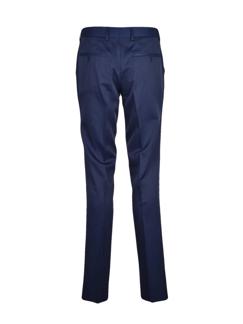 Musani Uomo Royal Blue Technical Blend Formal Pants