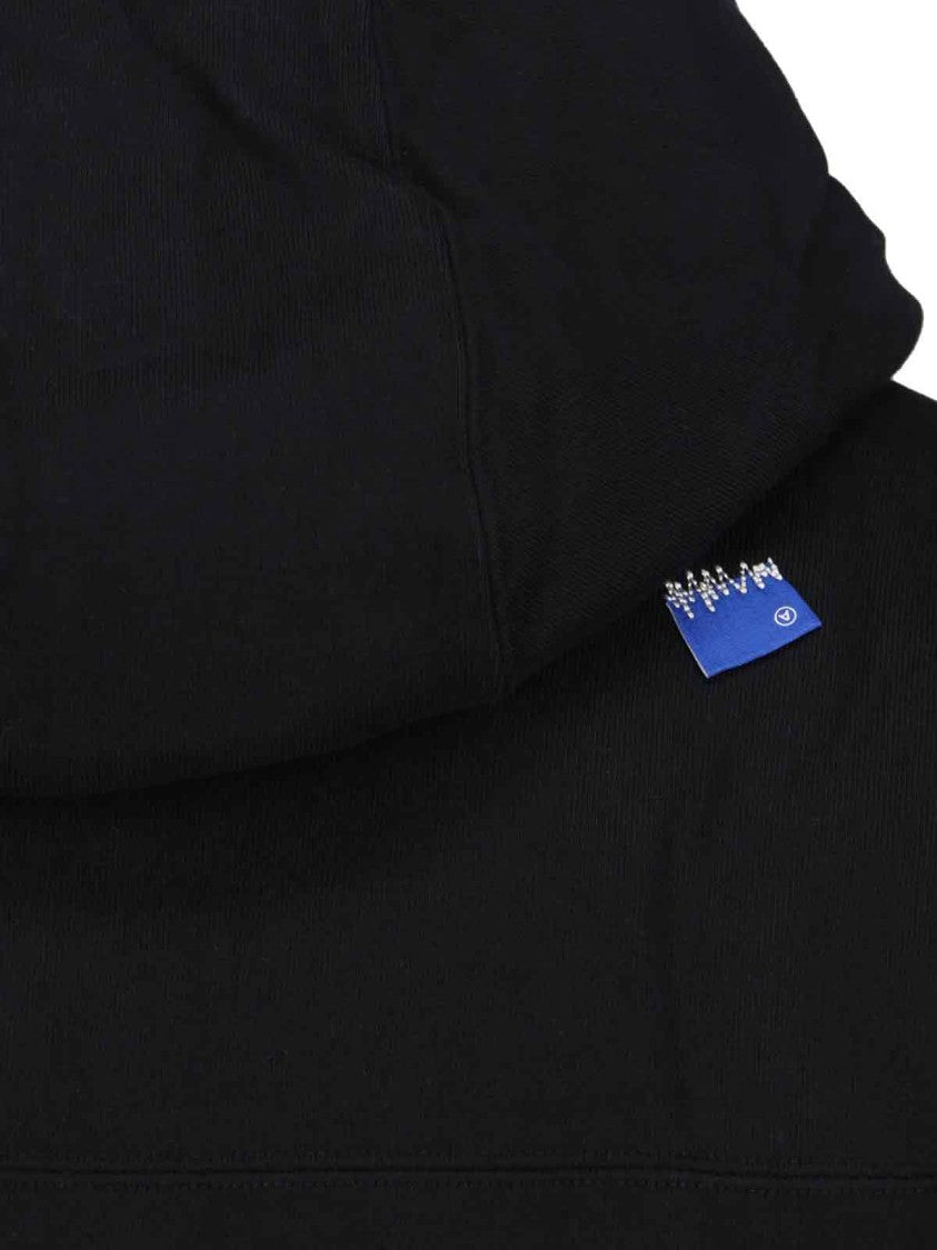 Ader Error "Trs Tag" Zip Sweatshirt, In Black Cotton