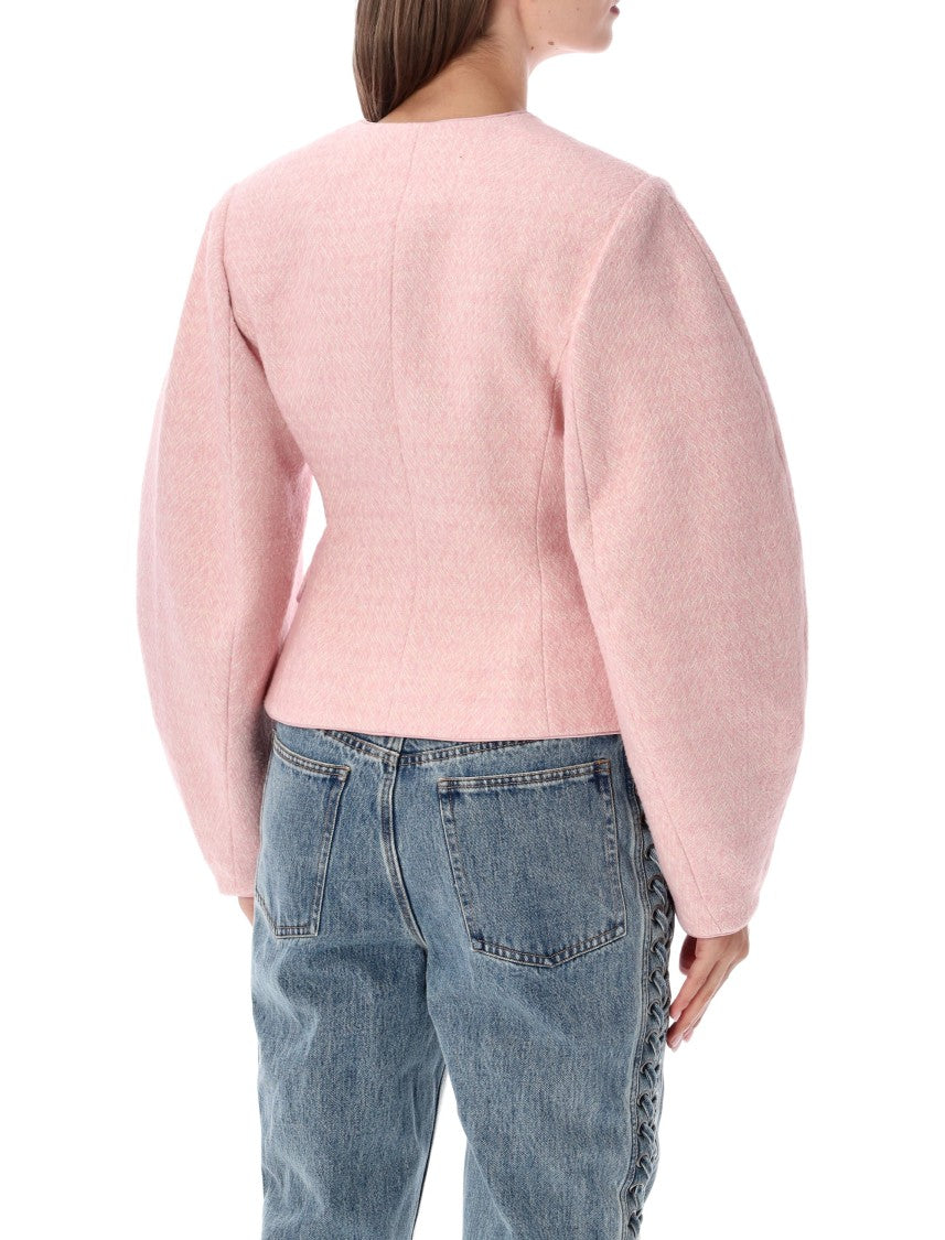 Rotate Cocoon Sleeved Cropped Jacket