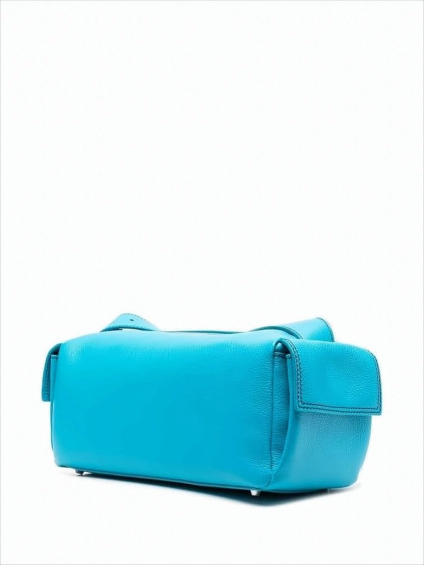 Sunnei Calf Leather Crossbody Bag With Zippered Top Closure