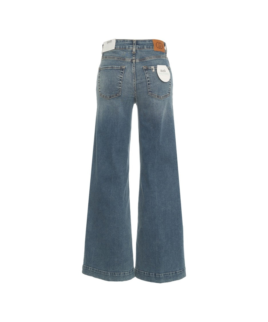 Liu Jo High-Waisted Flared Denim Jeans