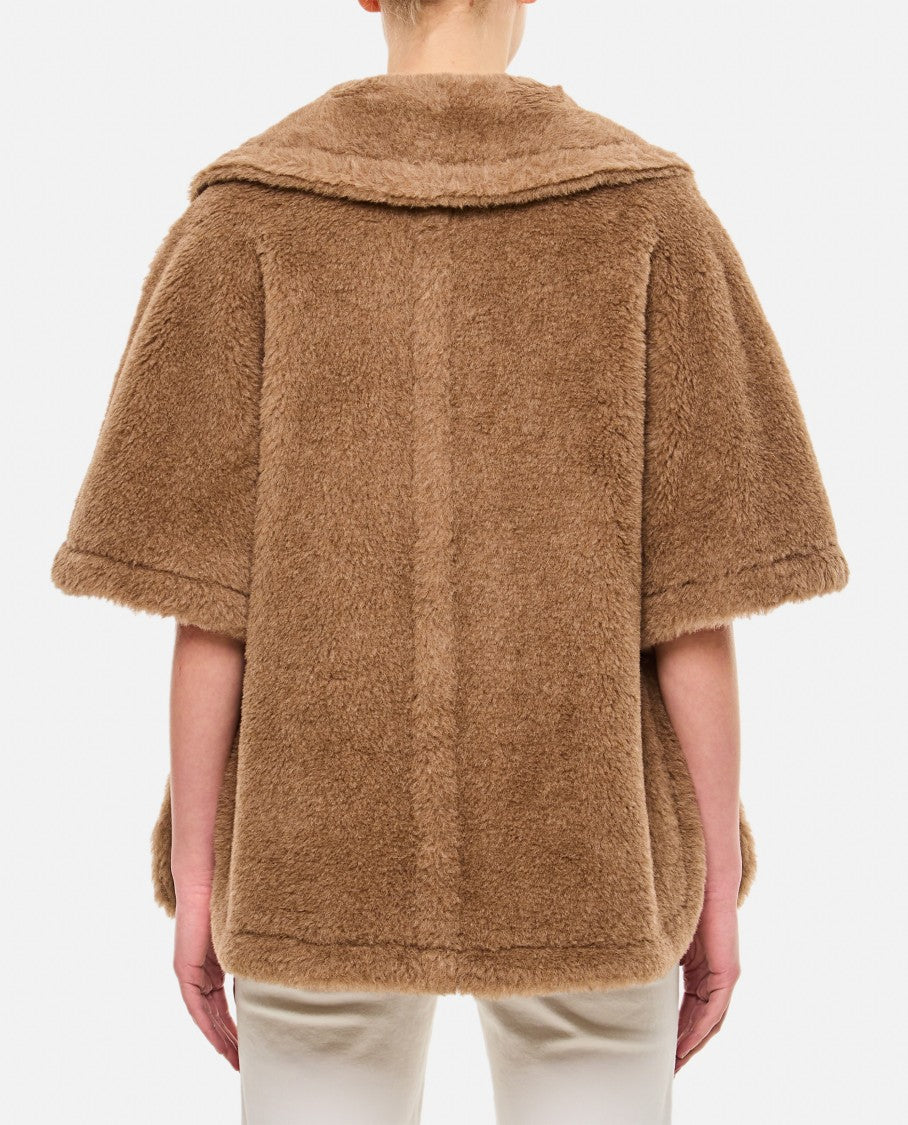 Max Mara Teddy Cape With Shawl Collar