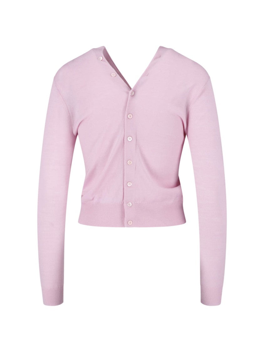 Alexander Wang Pink Wool Button Cardigan