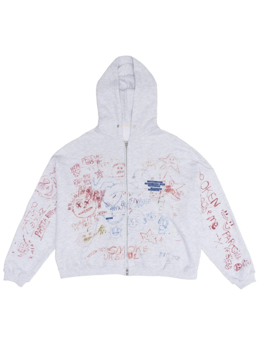 Paly Grey Joshua Tree Cotton Hoodie