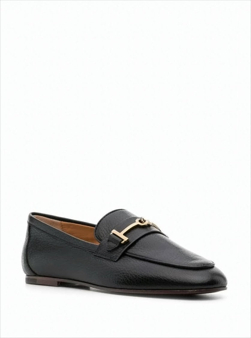 Tod's Sleek Loafer With Gold-Tone Metal Bit Detail