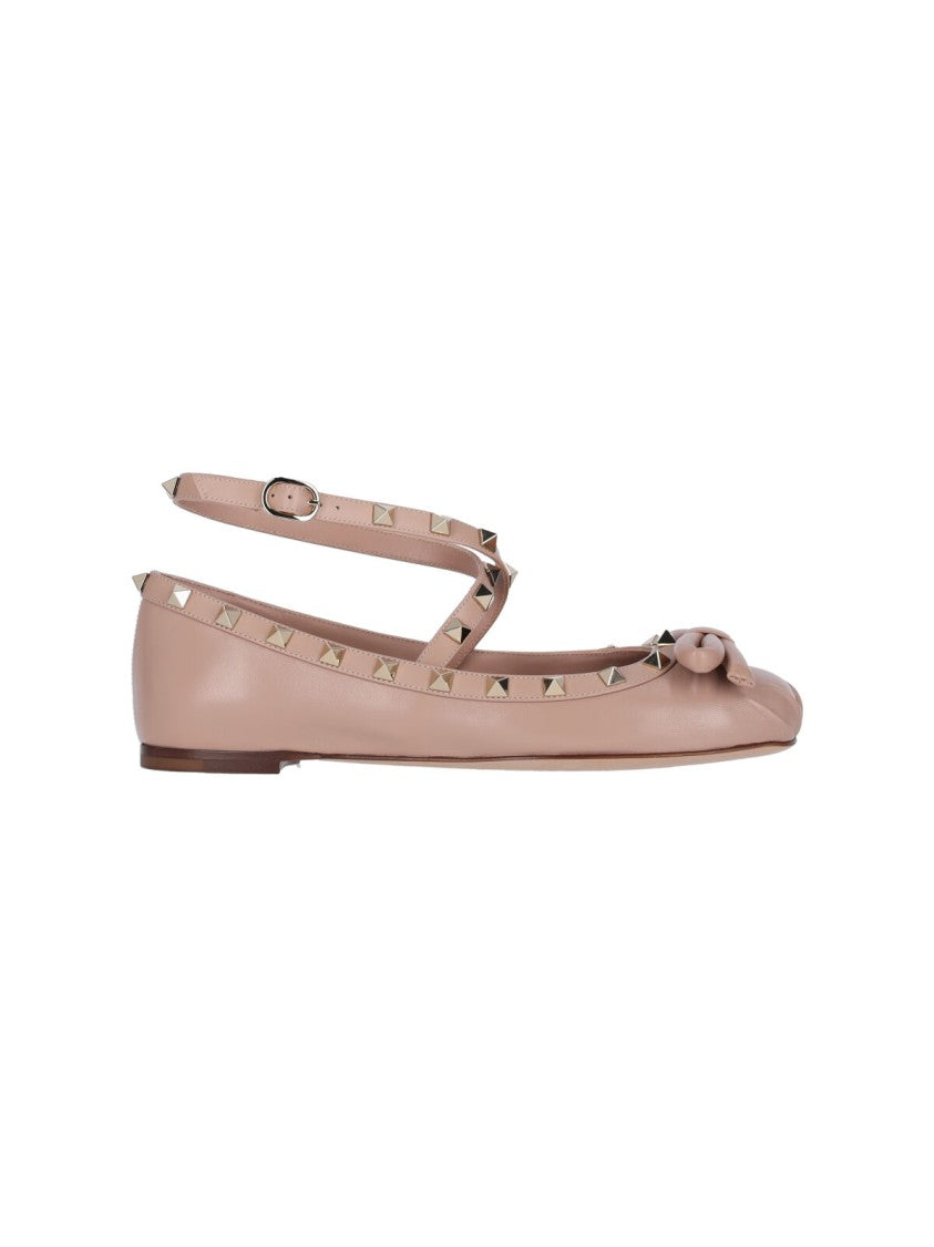 Valentino Garavani Rockstud' Ballerina Flats – Pink