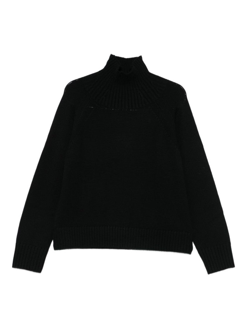 Michael Kors Ribbed Black Wool Sweater