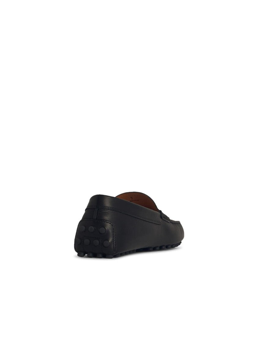 Tod's Black Leather Loafers