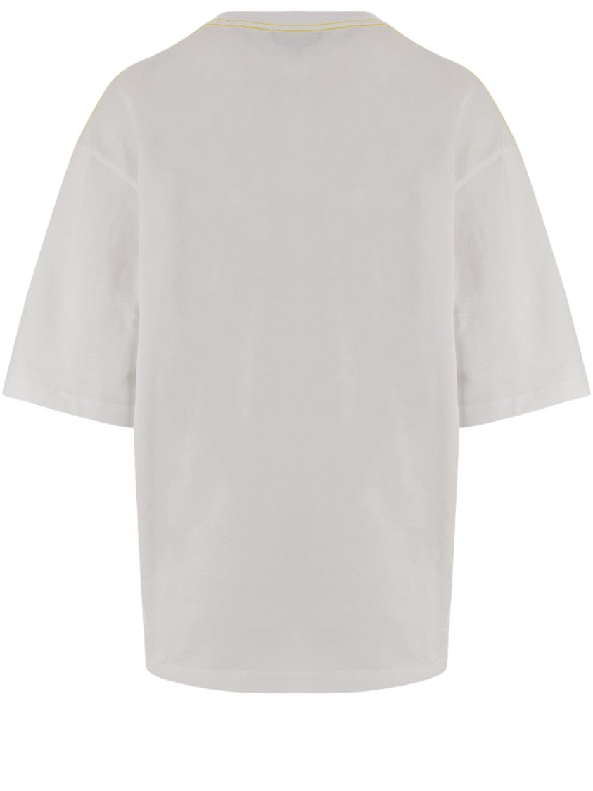 Jacquemus Oversized Cotton T-Shirt With Embroidered Logo