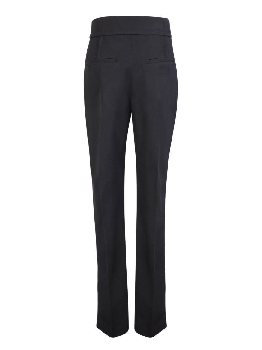 Jacquemus Black Side Slits Trousers