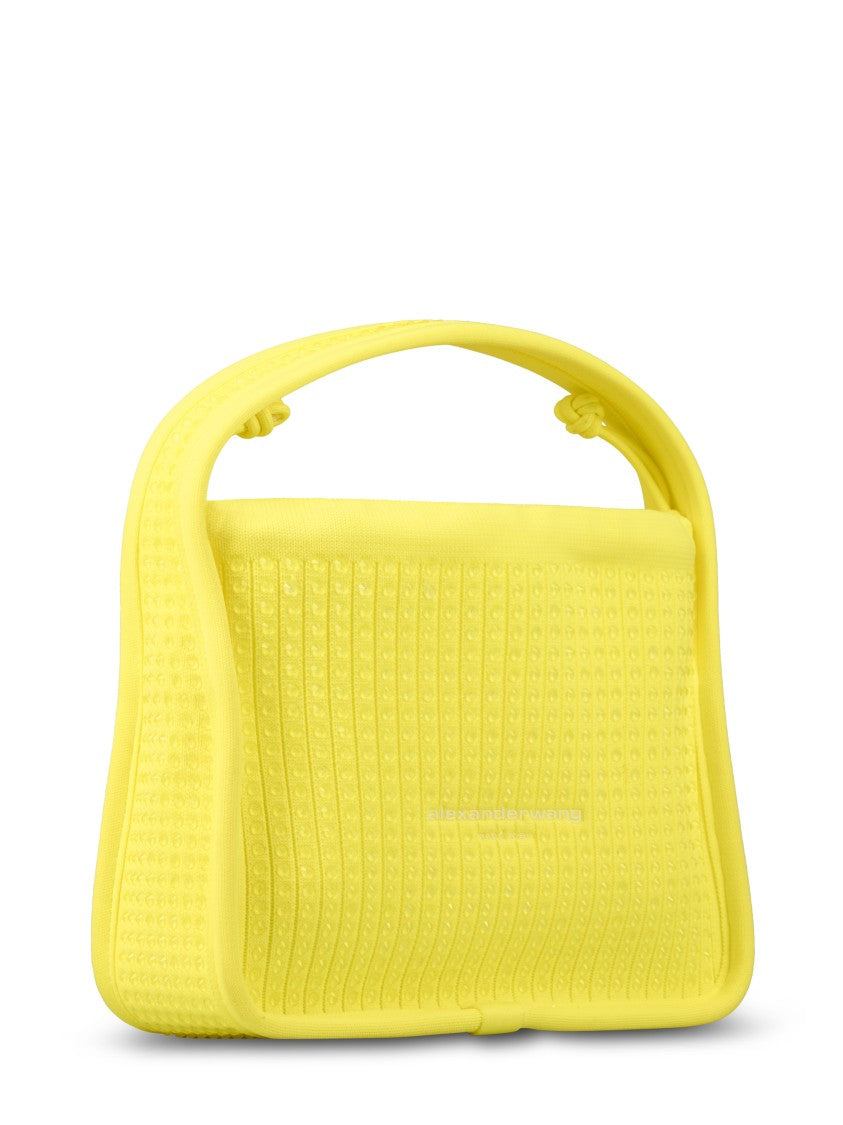 Alexander Wang Textured Ribbed Small Bag With Unique Handle