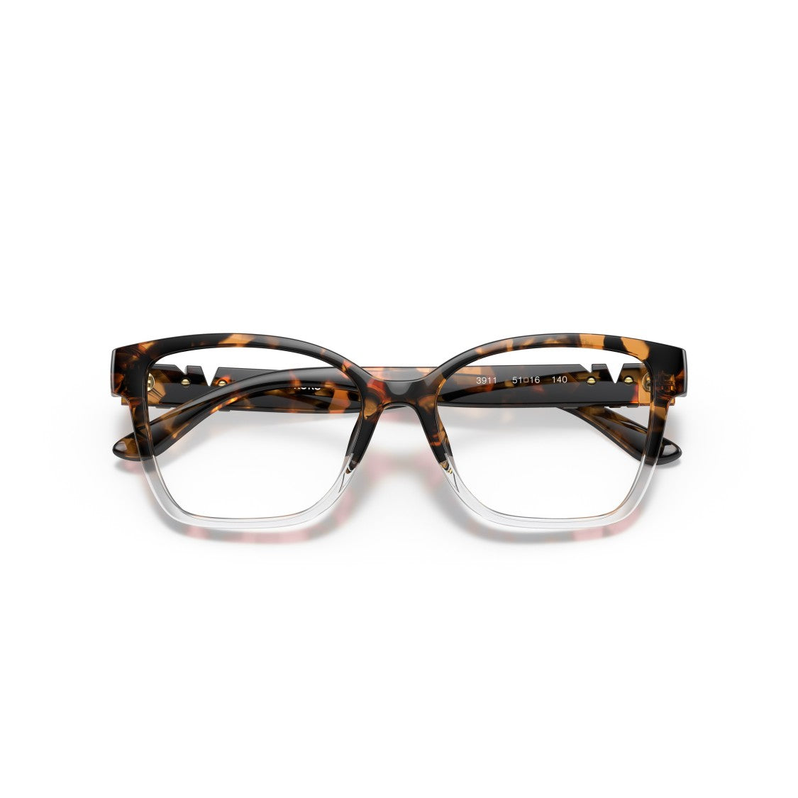 Michael Kors 0Mk4094u Bold Square Tortoiseshell Sunglasses With Metallic Logo