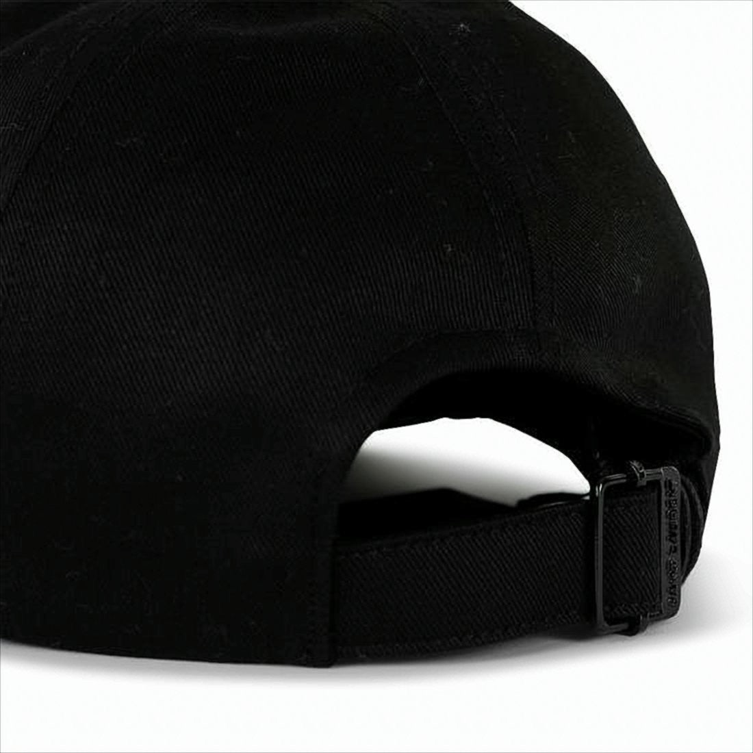 Saint Laurent Minimalist Black Cotton-Linen Blend Baseball Cap