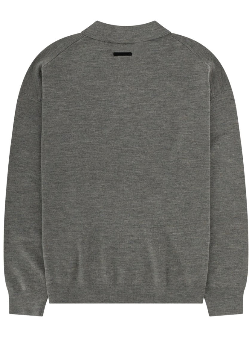Fear Of God Essentials Essentials Long Sleeve Fine Knit Polo Shirt