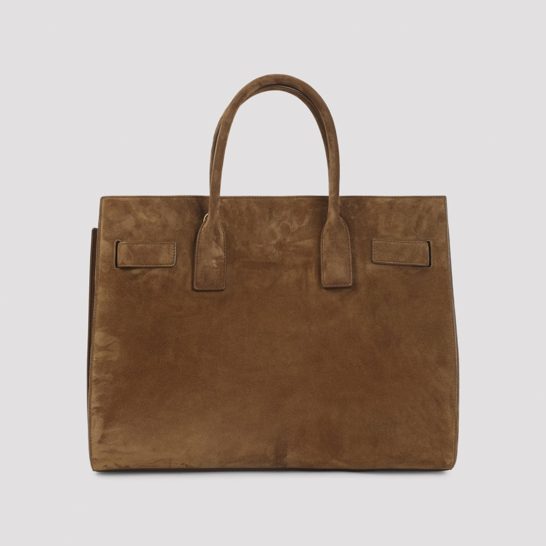 Saint Laurent Structured Rectangular Suede Handbag