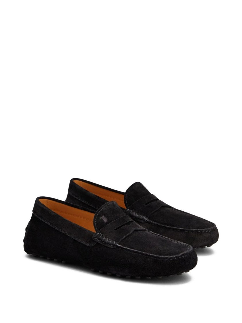 Tod's Loafers With Boar Suede Overlays