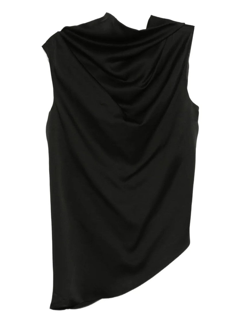 Róhe Cowl-Neck Sleeveless Blouse