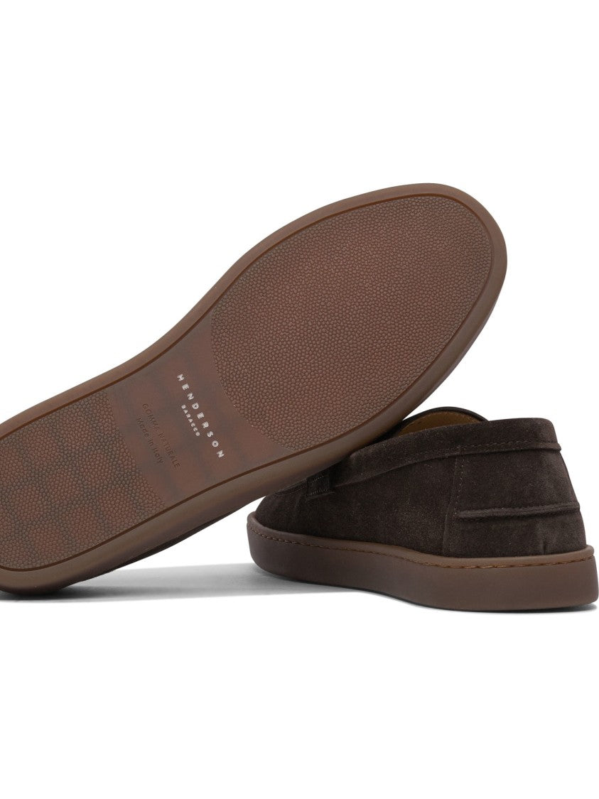 Henderson Baracco Slip-On Suede Loafers With Rubber Sole