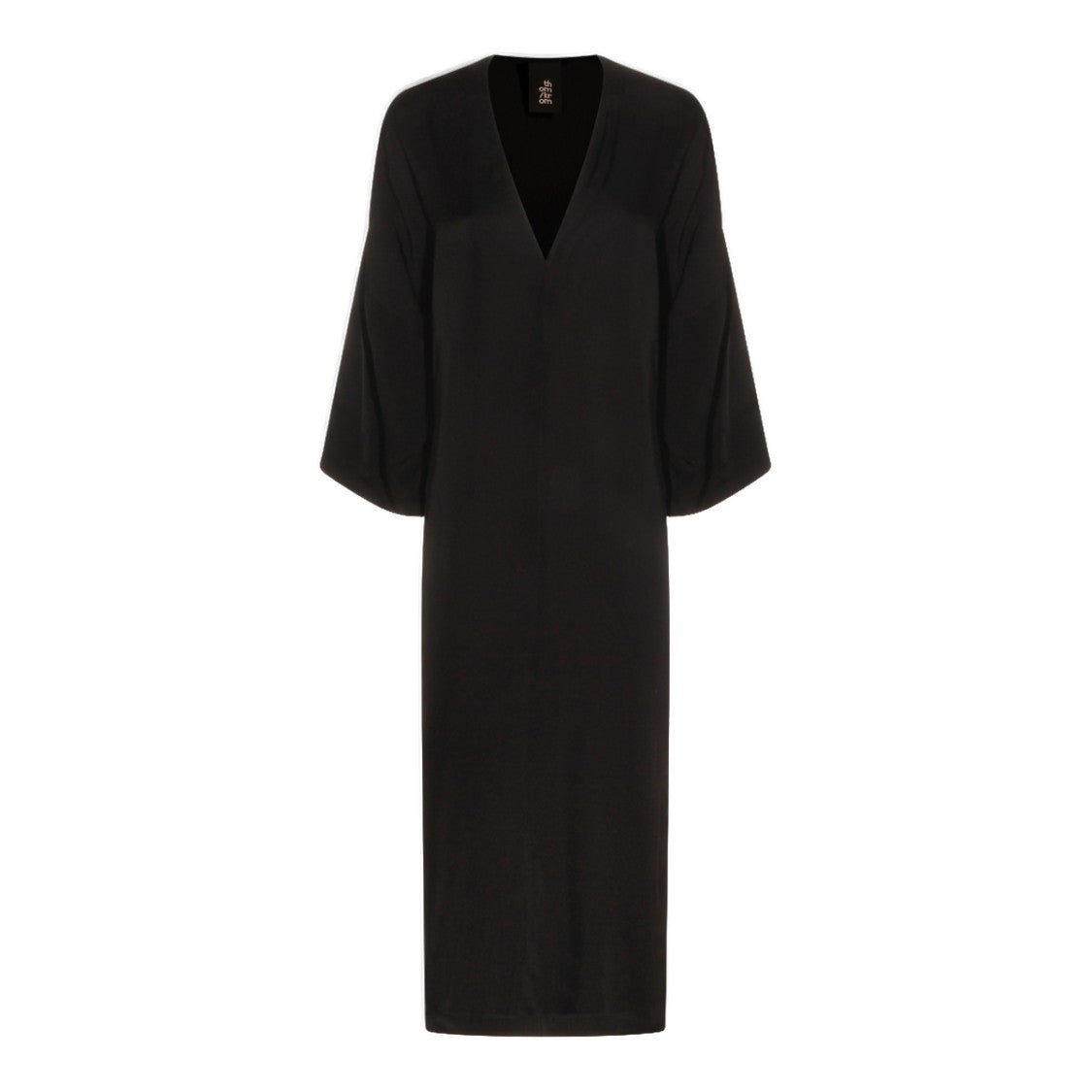 Thom Krom Midi Dress With Deep V-Neckline