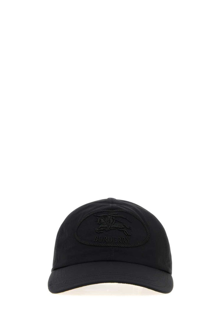 Burberry Black Nylon Baseball Cap