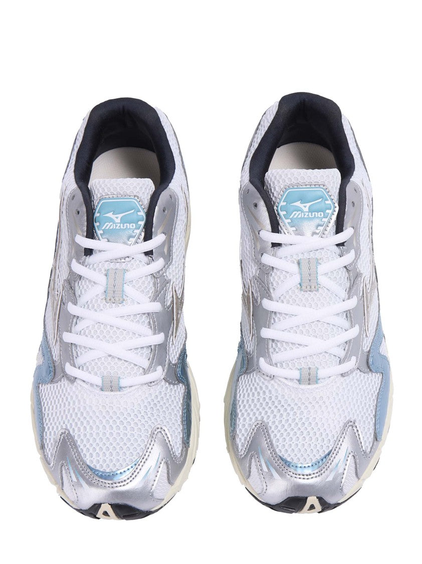 Mizuno Breathable White Mesh Wave Rider 10 Sneakers