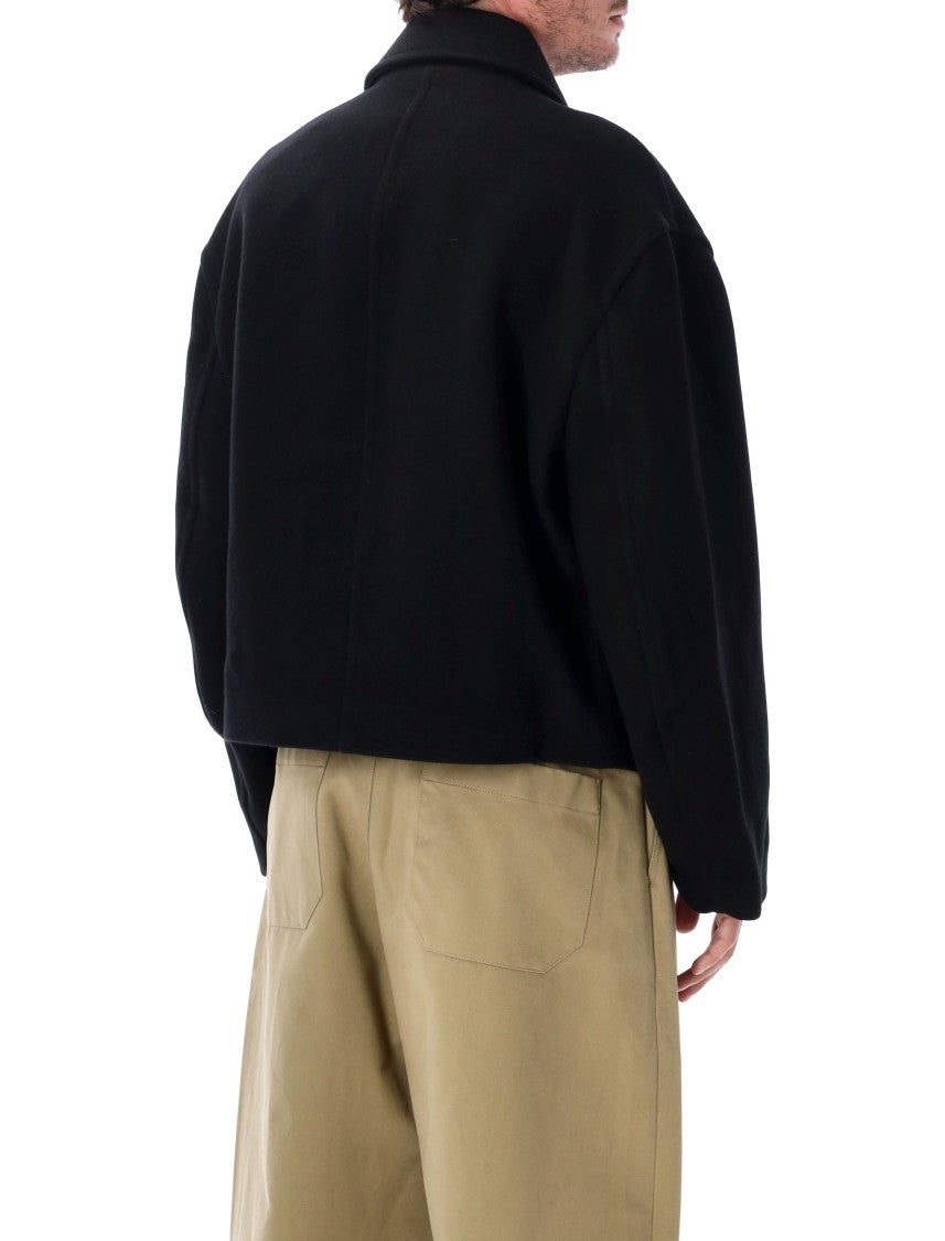 Studio Nicholson Boxy Cropped Flap Pocket Short Coat