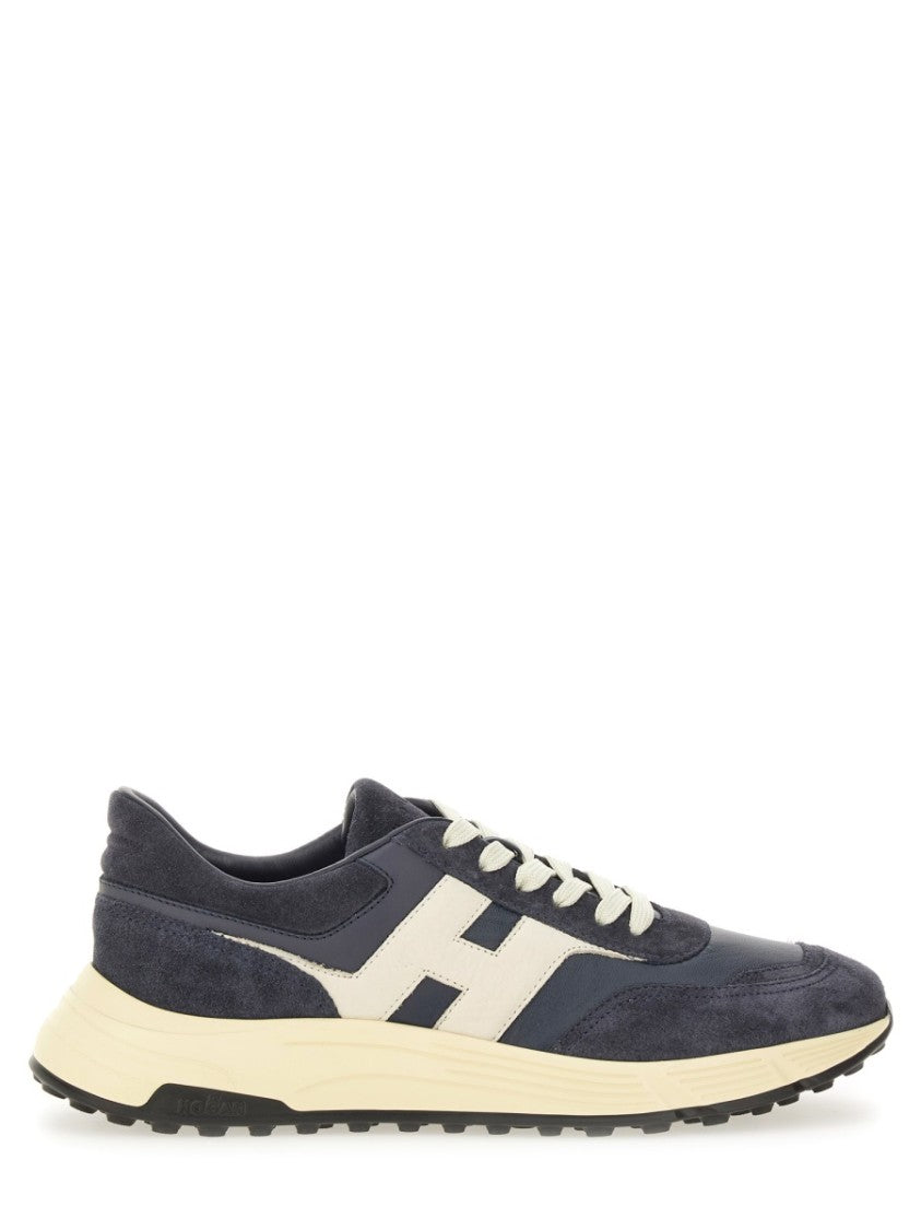 Hogan Black Hyperlight Calfskin Mutton Sneakers