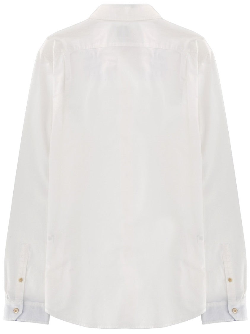Ps Paul Smith Neutrals Tailored Fit Button-Down Organic Cotton Shirt