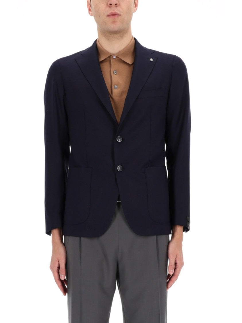 Tagliatore Montecarlo Virgin Wool Tailored Blazer