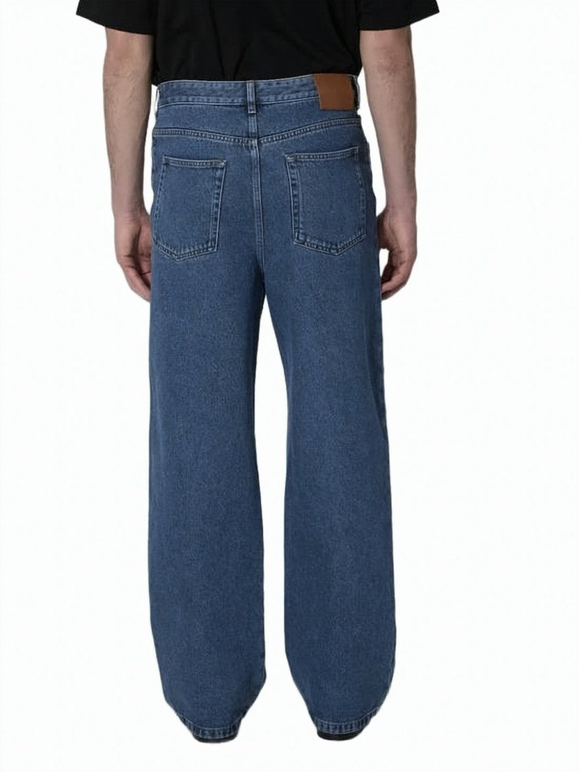 Loewe Relaxed-Fit Denim Pants With Embroidered Detailing
