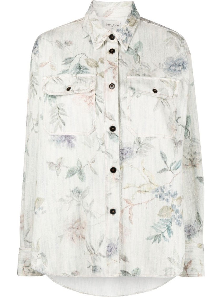 Forte Forte Kiss From A Rose Denim Shirt