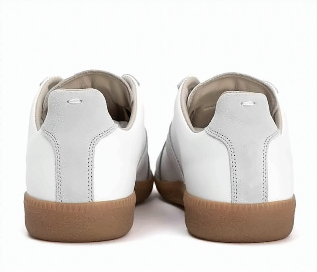 Maison Margiela Low-Top Sneakers With Suede And Leather Overlays