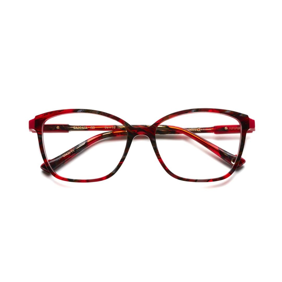 Etnia Barcelona Sajonia Oversized Square Tortoiseshell Eyeglasses With Bold Accents