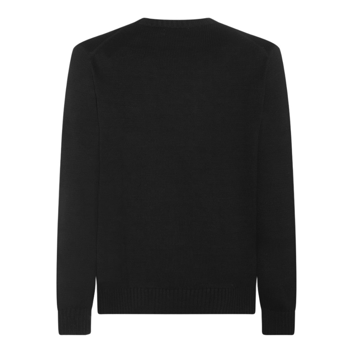 Polo Ralph Lauren Black Ribbed Crewneck Sweater
