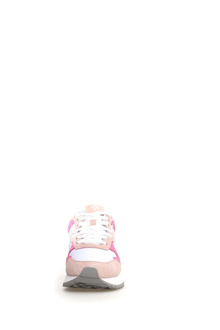 W6yz Technical Fabric Suede Raised Rubber Sneakers