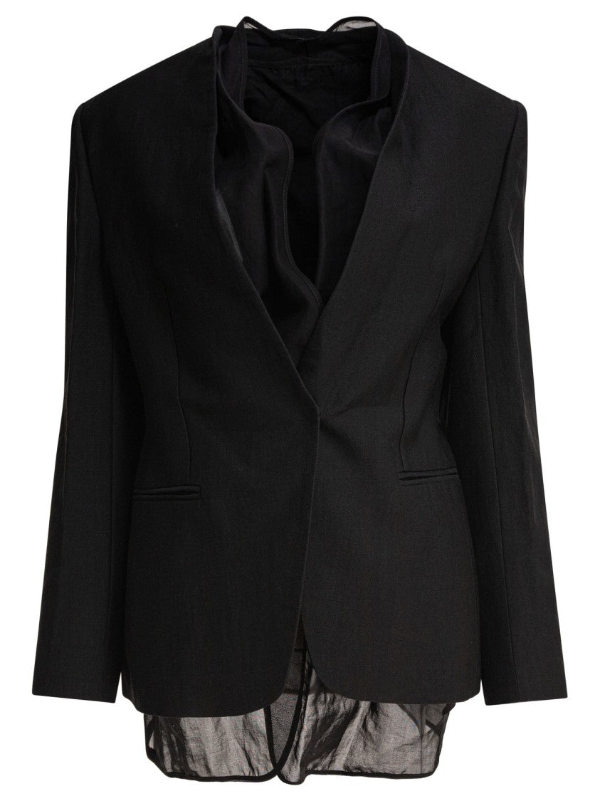 Brunello Cucinelli Tailored Black Jacket With Single-Button Closure