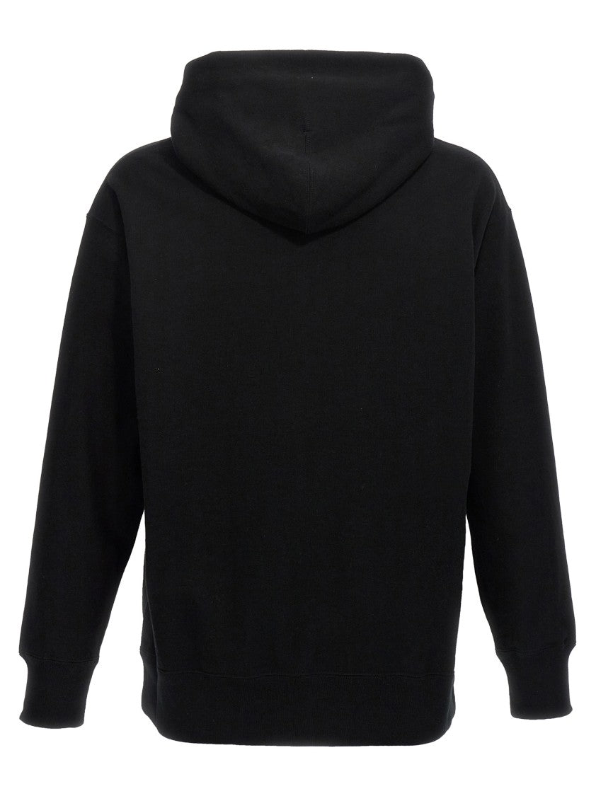 Comme Des Garçons Relaxed-Fit Black Hoodie With Front Logo Print