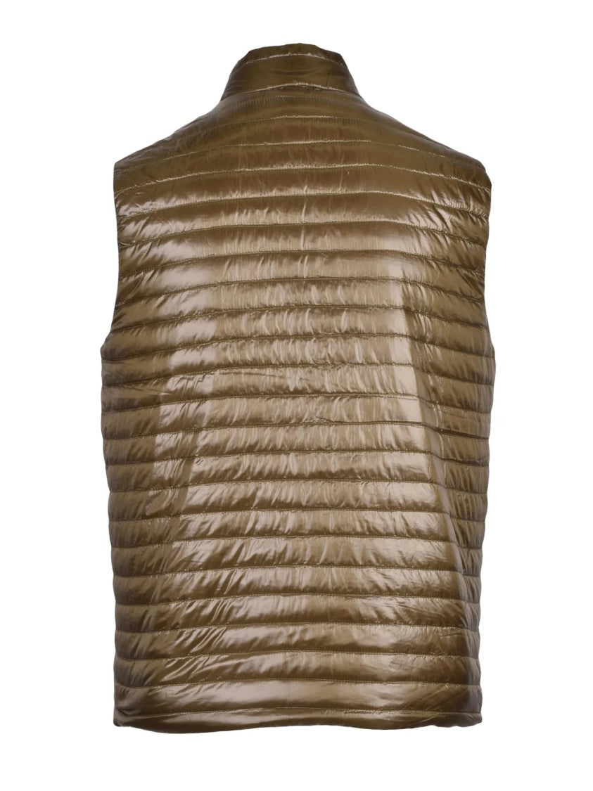 Herno Green/Lightblue Polyamide Down Centogrammi Reversible Vest