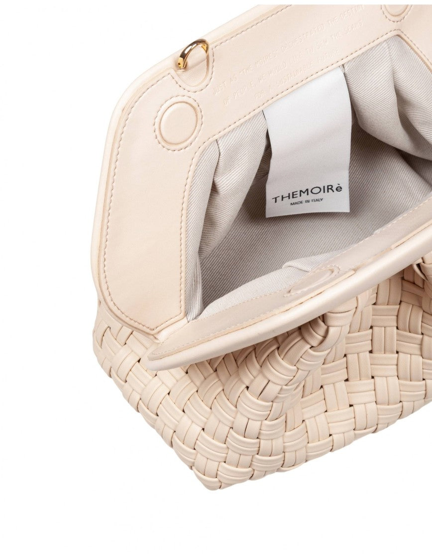 Themoirè Tia Clutch Bag In Vegan Fabric, Shell Color