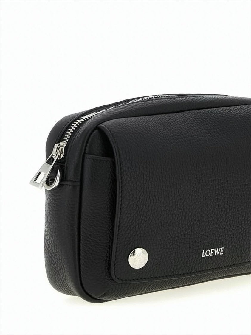 Loewe Textured Calf Leather Crossbody Bag With Adjustable Strap