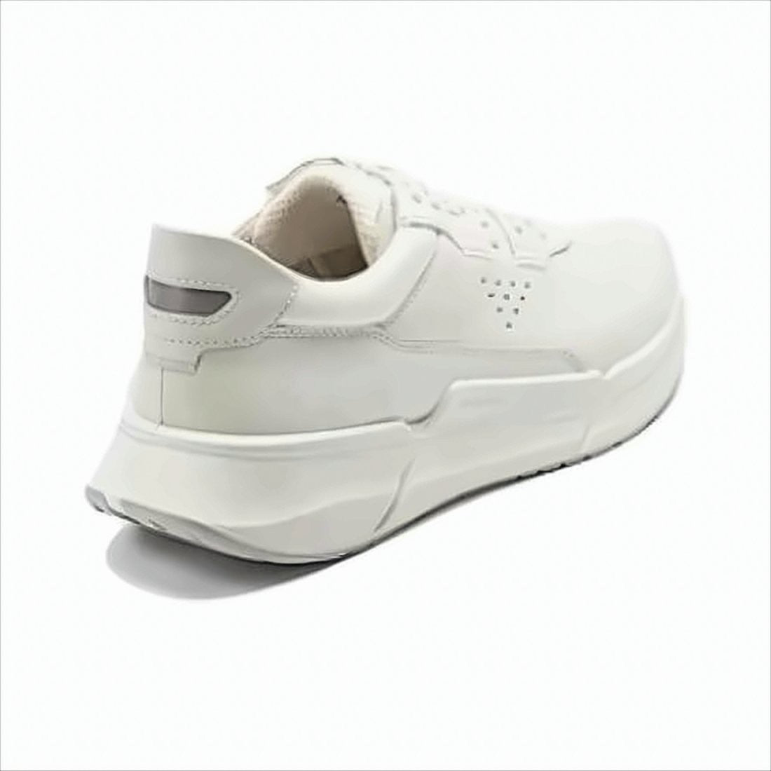 Ecco Minimalist White Leather Sneakers