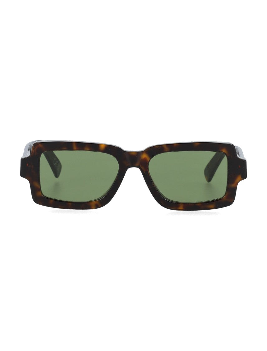 Retrosuperfuture Pilastro 3627 Tortoiseshell Rectangular Sunglasses