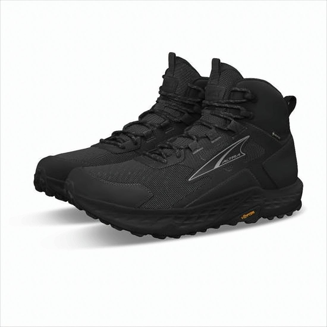 Altra High-Top Black Sneakers With Textured Mesh Upper