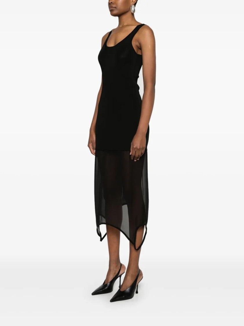 Fendi Asymmetrical Hem Knit Dress