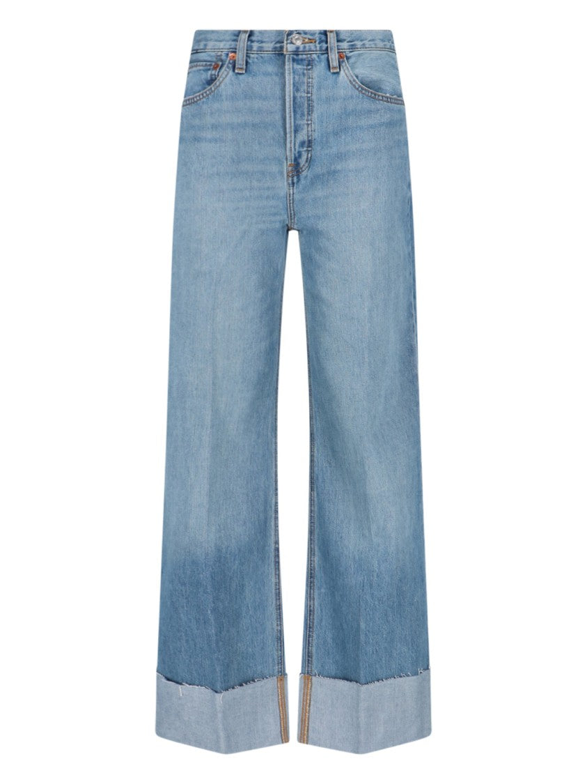 Re/Done Wide Jeans – Light Blue